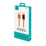 Cable de Datos USB A a USB C SJ772   3A  1.2m  Anaranjado  U92 USAMS - Imagen 2