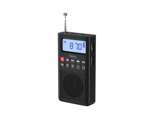 189355.jpg HOCO HI51 RADIO PORTATIL BT AM/FM/AUX BLACK - Imagen 1
