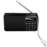 HOCO HI50 RADIO PORTATIL BT AM/FM/AUX C/LINTERNA BLACK