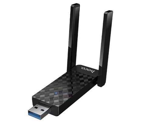 189357.jpg HOCO HI34 ANTENA WIFI EXTERNA USB C/2 ANTENAS BLACK - Imagen 1