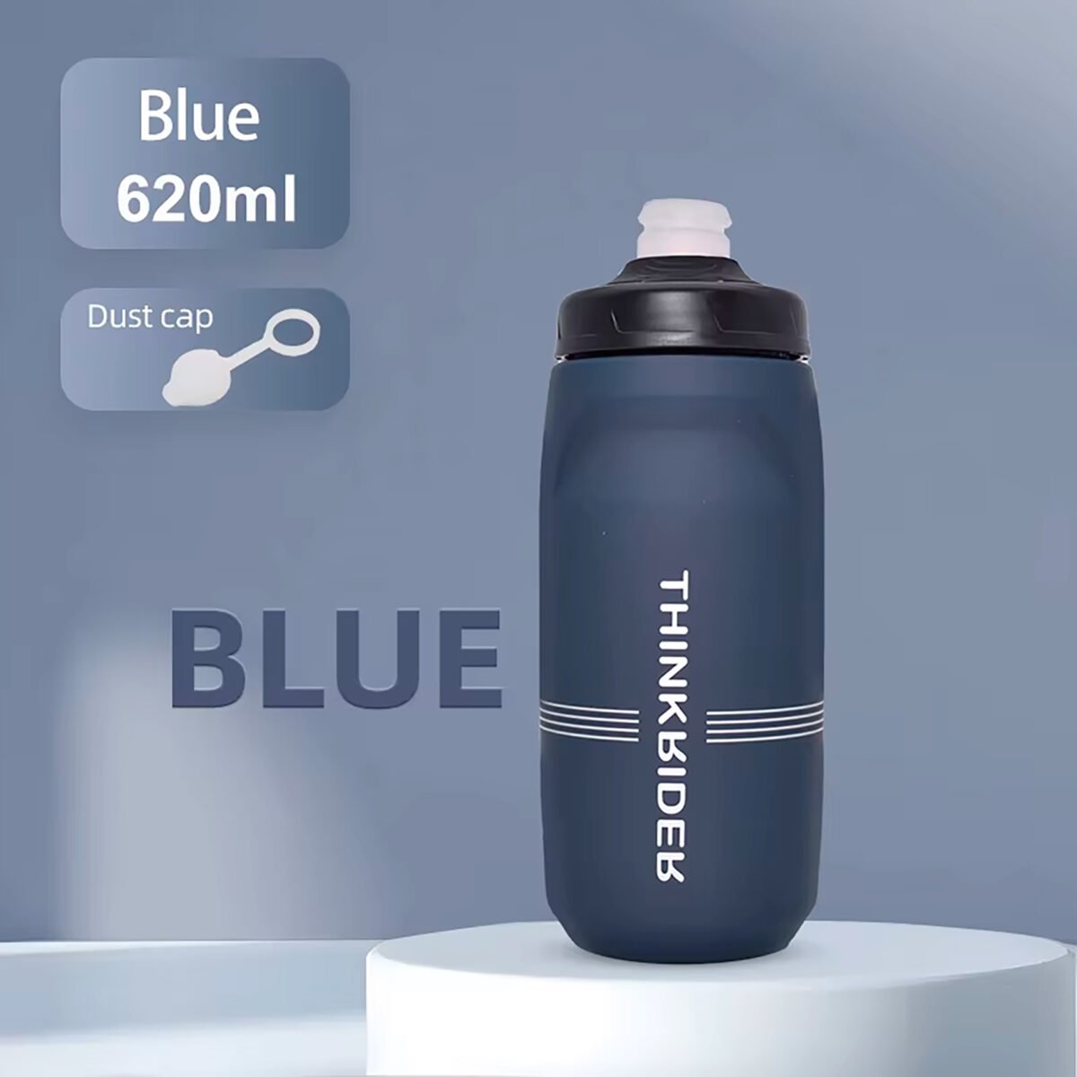 Botella Para Ciclismo Thinkrider 620ml Antideslizante Tapa Con Bloqueo - Imagen 3