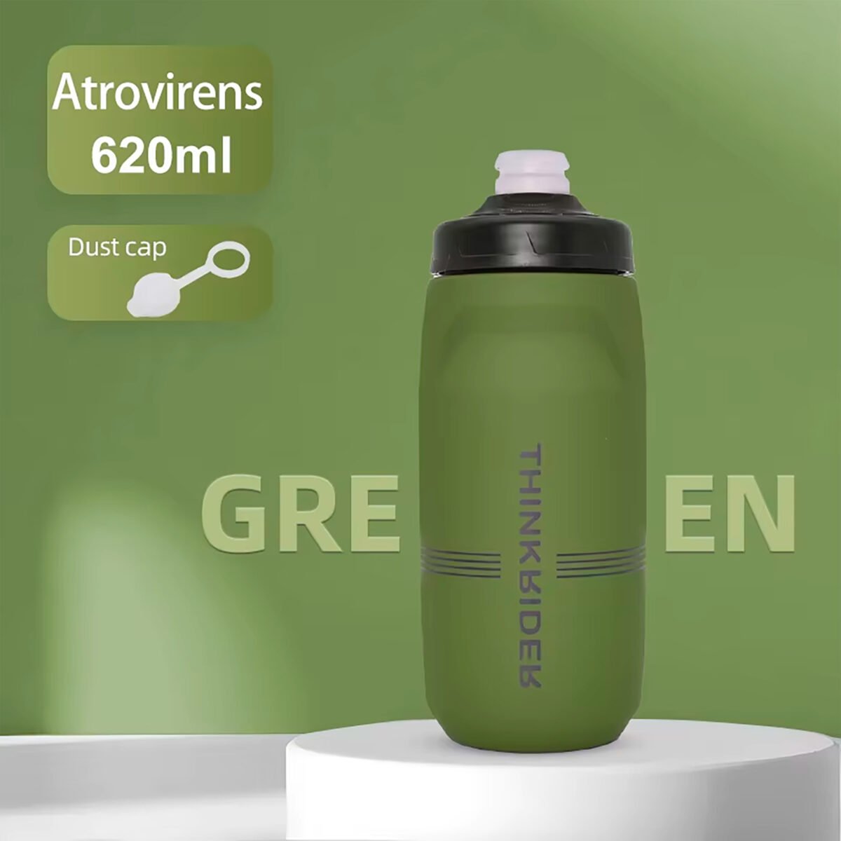Botella Para Ciclismo Thinkrider 620ml Antideslizante Tapa Con Bloqueo - Imagen 3