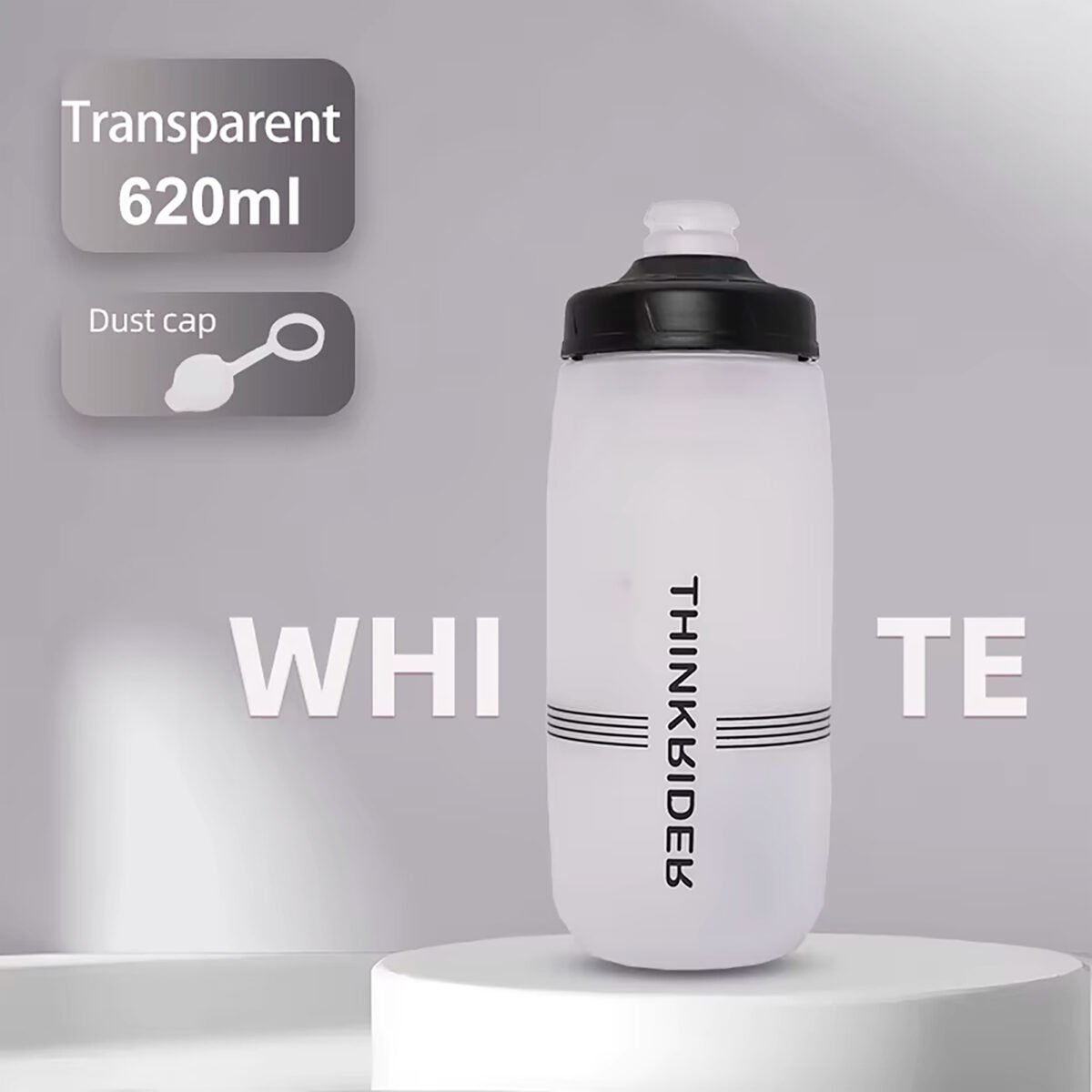 Botella Para Ciclismo Thinkrider 620ml Antideslizante Tapa Con Bloqueo - Imagen 3