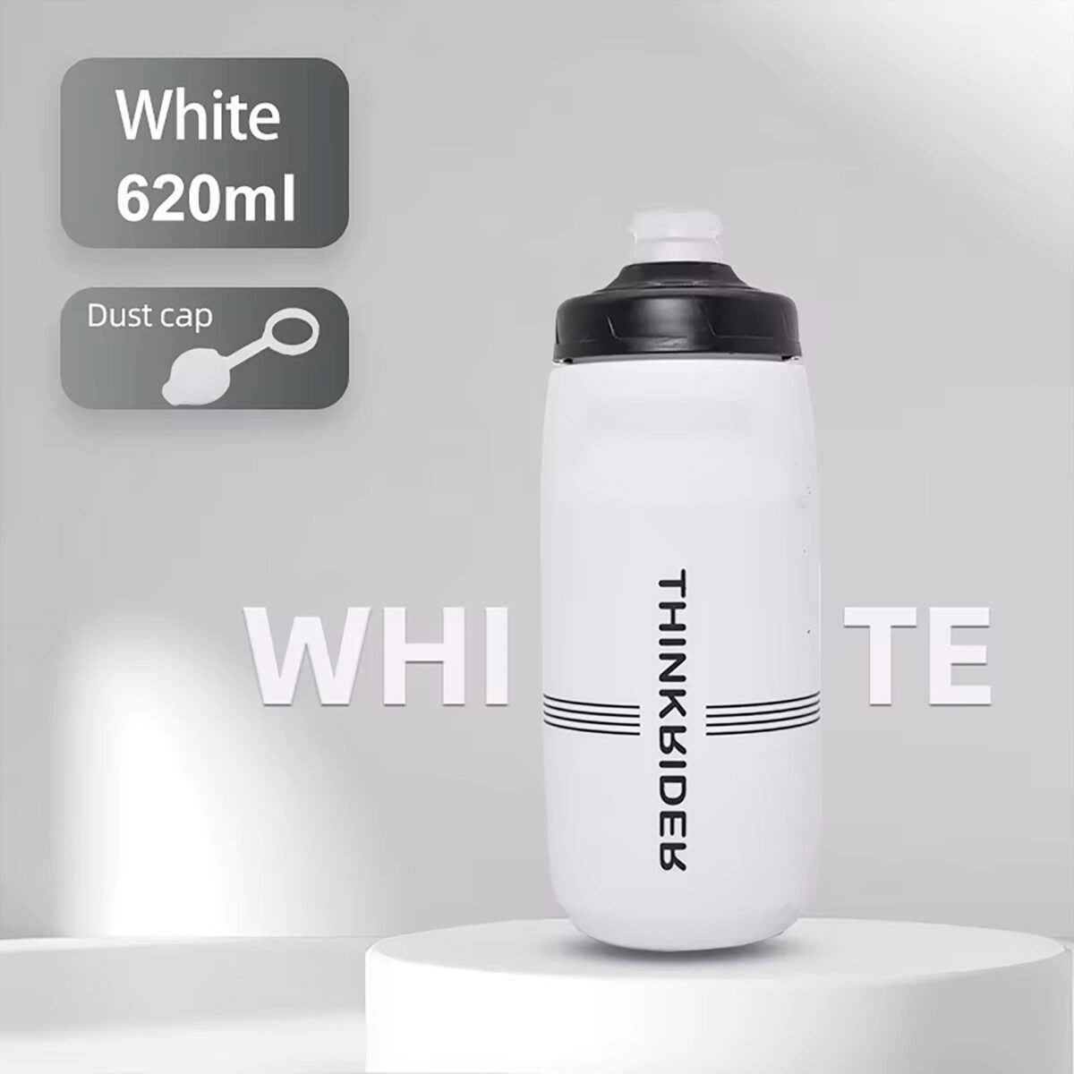 Botella Para Ciclismo Thinkrider 620ml Antideslizante Tapa Con Bloqueo - Imagen 3