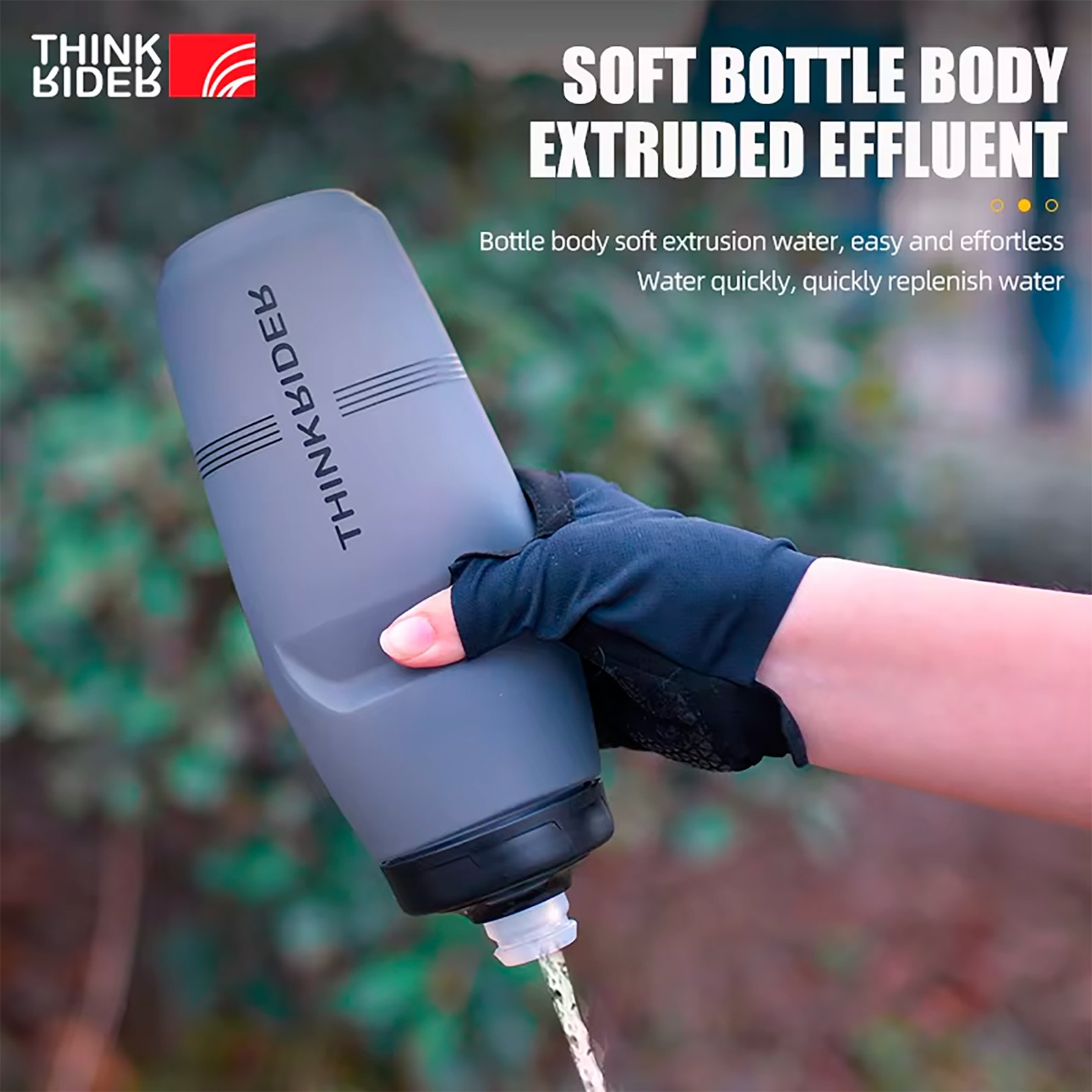 697472485_02-8.jpg Botella Para Ciclismo Thinkrider 620ml Antideslizante Tapa Con Bloqueo - Imagen 1