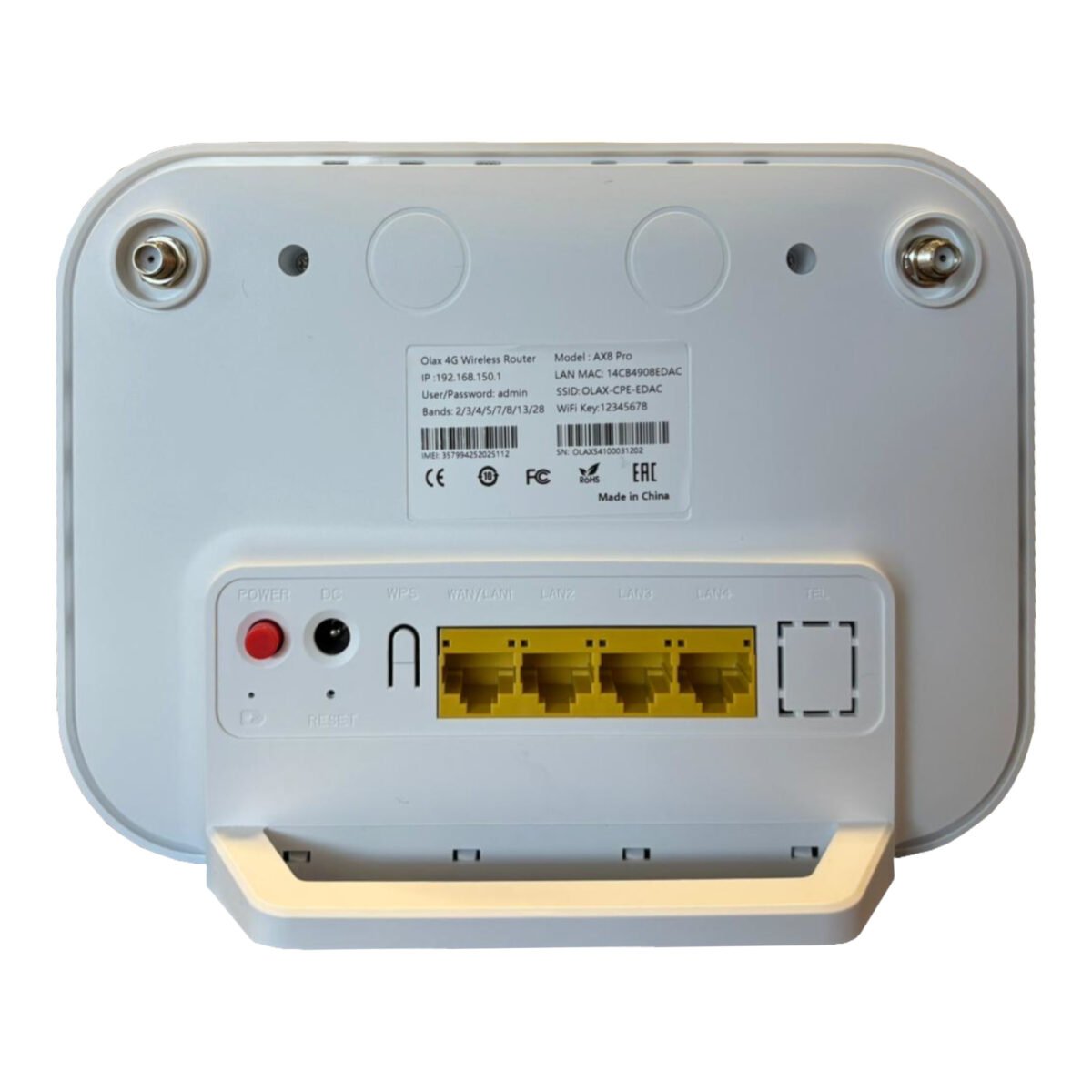 Router Portátil 4g Wifi Olax Ax8 Pro 150/50Mbps 5000mAh - Imagen 3