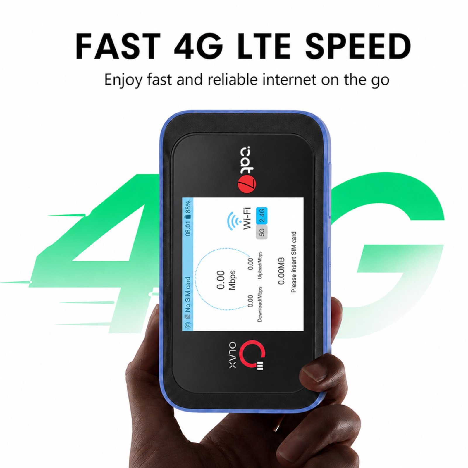 MT60-03.jpg Router Portátil 4g Wifi Olax Mt60 300/1000Mbps 4000mAh - Imagen 1