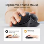 Mouse Diestro Inalámbrico Bt ProtoArc Em04 1600dpi - Imagen 4