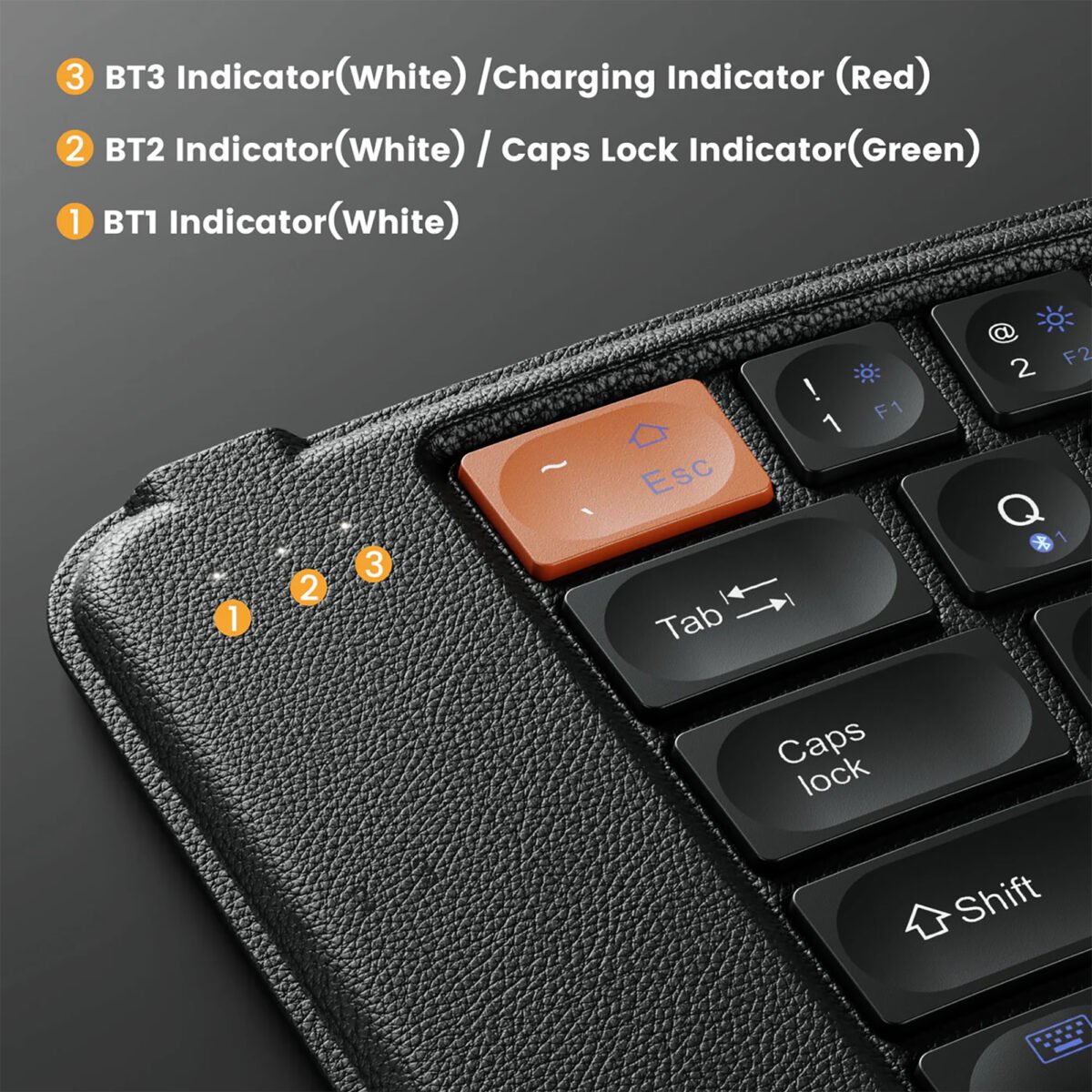 Teclado Ergonómico Plegable Bluetooth ProtoArc Xk03 - Imagen 2