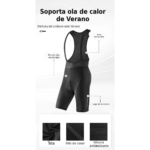 Calza Corta Con Tiradores Ciclismo Rockbros L - Imagen 2