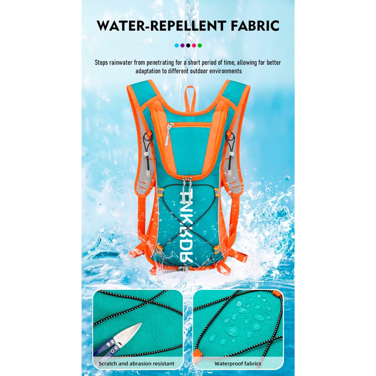Mochila De Hidratación Thinkrider Repelente Al Agua 10L - Imagen 2
