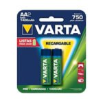 Pila AA Recargable Varta Pack x2 1400mAh 1,2V