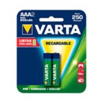 Pila AAA Recargable Varta Pack x2 650mAh 1,2V