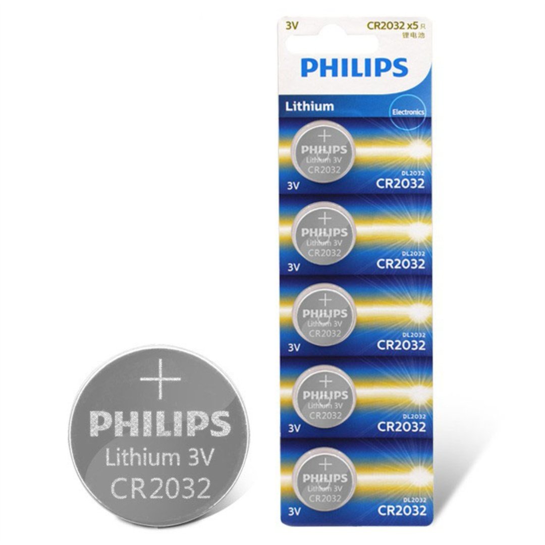 cdr-366763945428749d6ff07e7b59fbab9a Pila de Litio Philips CR2032 3V Blister x 5 unidades - Imagen 1