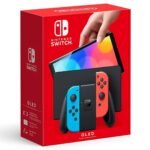 Consola Nintendo Switch OLED Neon Pantalla 7" Azul y Rojo