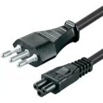Cable de Poder Tipo Mickey 3 en Línea 1.2m