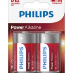 Pilas alcalinas Philips D 1.5V Blister x 2 unidades