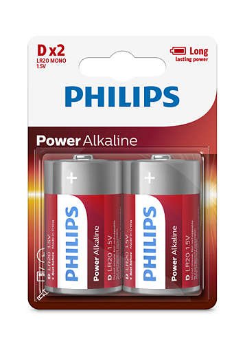 cdr-3c63e10d589fe7302ac175376c02b180 Pilas alcalinas Philips D 1.5V Blister x 2 unidades - Imagen 1