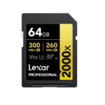 Memoria SDXC Lexar Professional 2000x 64GB UHS-II GOLD Series
