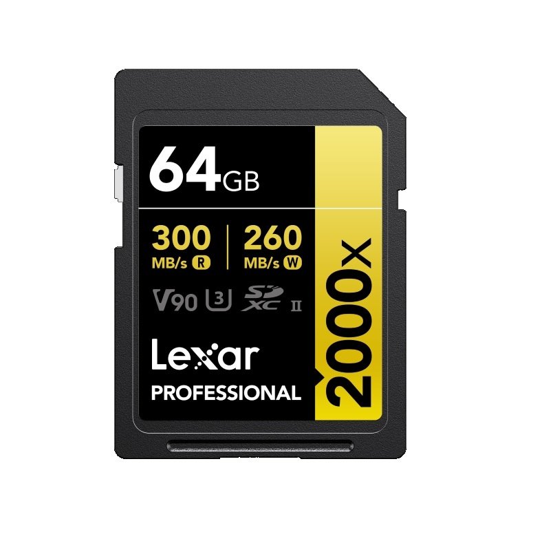 cdr-482c0cddd27b41fc7b5eaa30fb224427 Memoria SDXC Lexar Professional 2000x 64GB UHS-II GOLD Series - Imagen 1