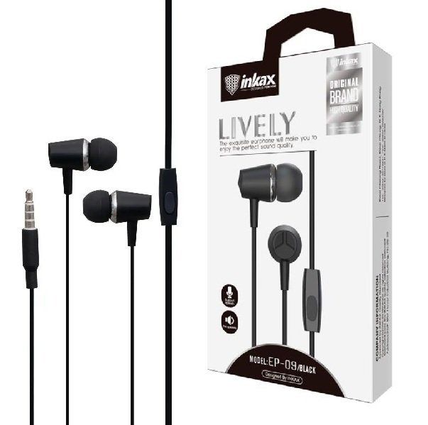 cdr-4977e4fbca9a5a22ab01c18d317789ed Auriculares Inkax Lively negros - Imagen 1