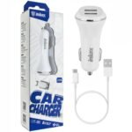 Cargador auto Dual Inkax c/cable Micro USB 2.1A