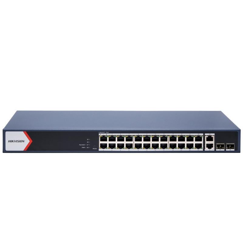 cdr-596514074e025997c3b777661e8a4d8f Switch PoE Hikvision DS-3E1528P-EI 24 puertos gigabit 370W Smart - Imagen 1