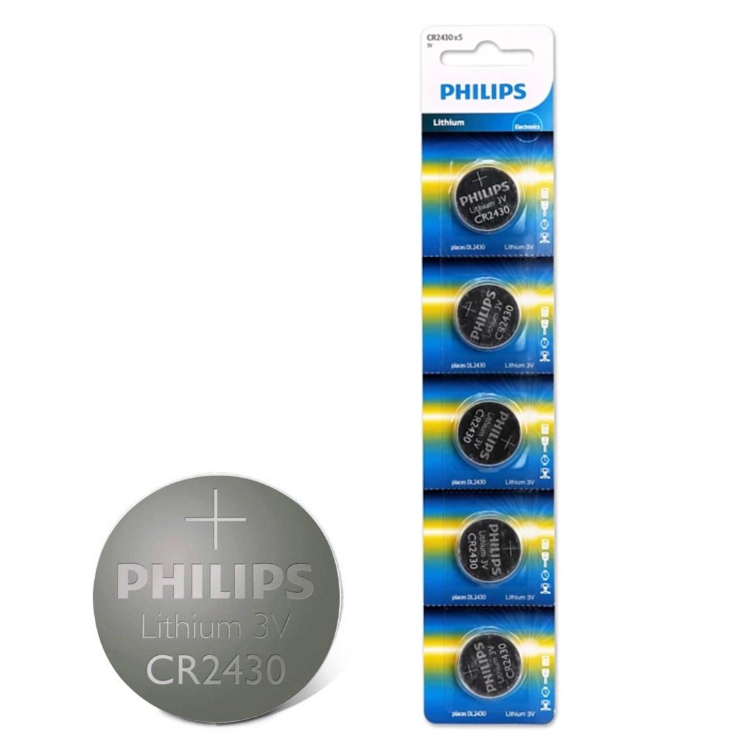cdr-5993dbafcd260c2b9c617560d697003d Pila de Litio Philips CR2430 3V Blister x 5 unidades - Imagen 1