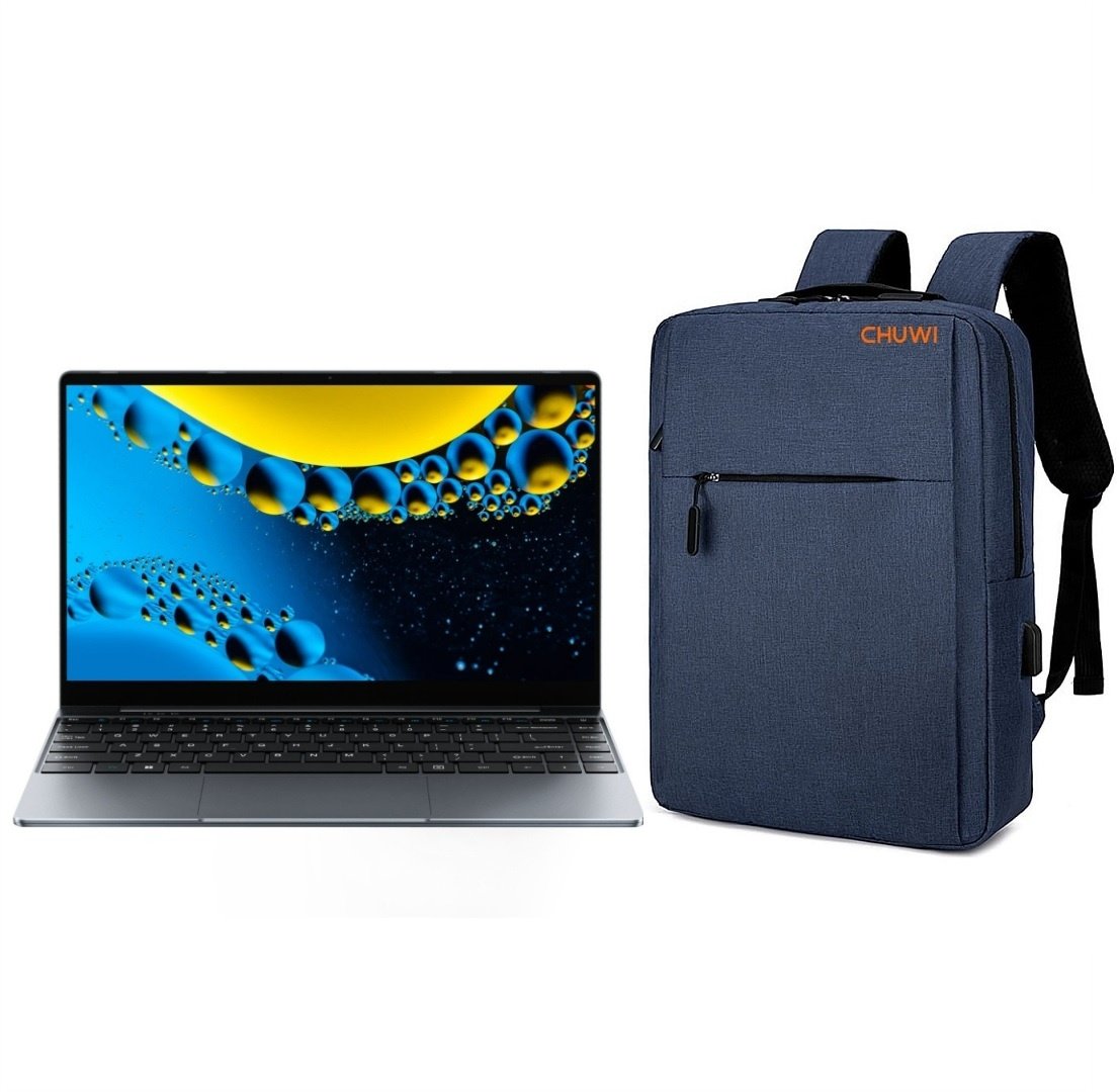 cdr-91516111ab6d918aac9e79550754c2a1 Combo Notebook Chuwi Core i3 14" FHD + Mochila 15.6" Azul - Imagen 1