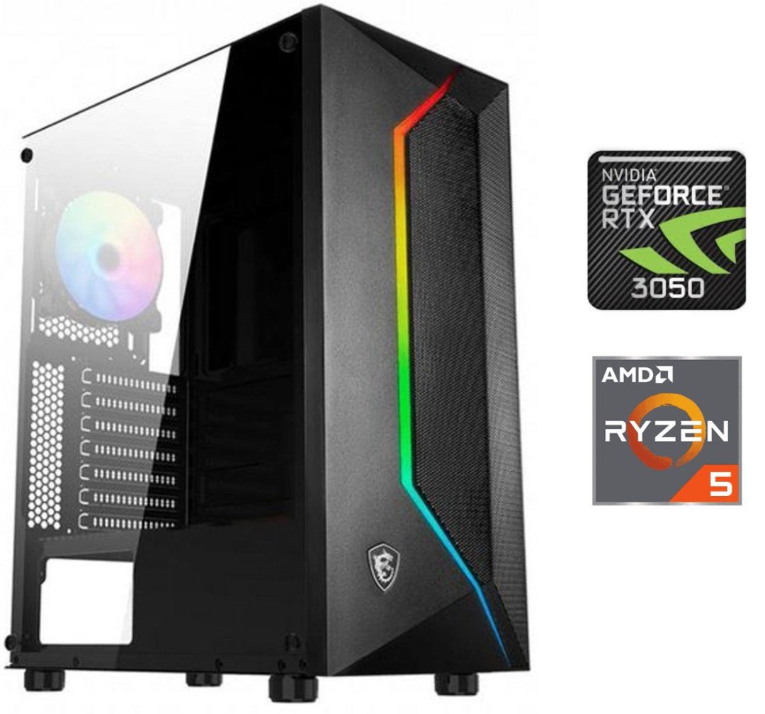 cdr-9fd500a332b91e5605859e4d27f139f9 Equipo Gamer Ryzen 5 7600X, 16GB, 1TB, RTX 3050 6GB - Imagen 1