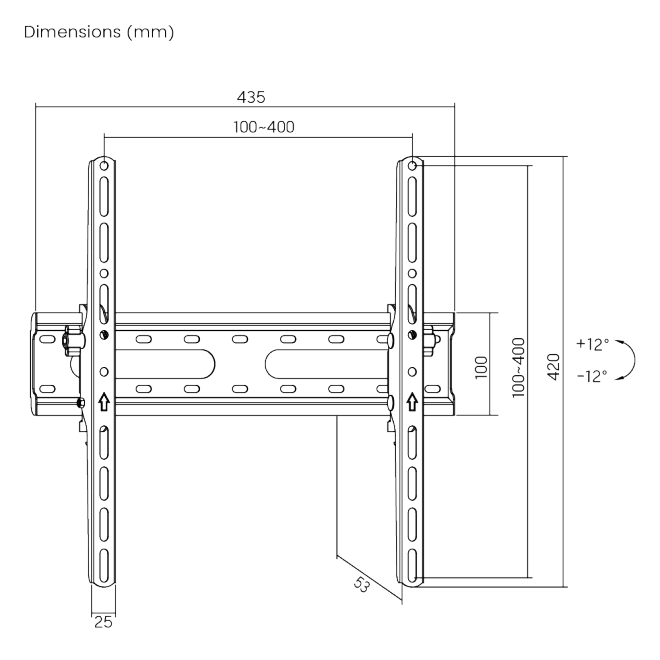 cdr-ad9c6429d47063b1c2459202c6fb32da Soporte de pared Brateck inclinable para TV 32-70'' - Imagen 1