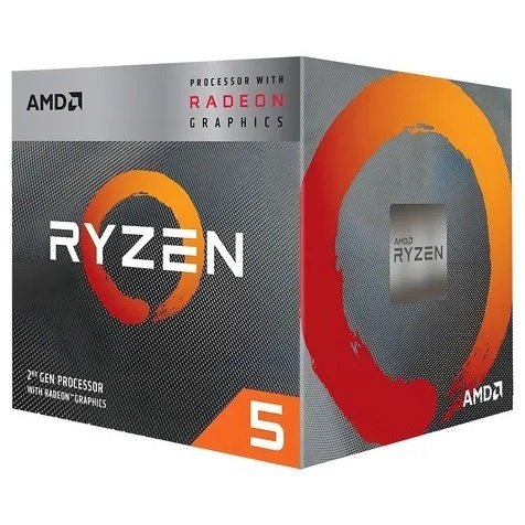 cdr-e5c6d82ade4a5334535b1aba04a65317 Procesador AMD Ryzen 5 3400G Box 4.2 GHz AM4 con Radeon Vega 11 - Imagen 1