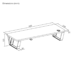 Plataforma Brateck para elevación de monitor 13"-32" - Imagen 2