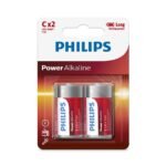 Pilas alcalinas Philips C 1.5V Blister x 2 unidades