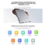 Power Bank Xiaomi Lite   10000mAh  22.5W  Cable USB C a USB C  Blanco - Imagen 3