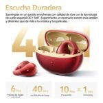 Auricular Bluetooth Crossky C30S OWS   Rojo  QCY By Xiaomi - Imagen 5
