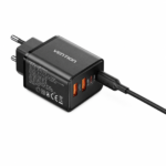 Cargador de Pared USB-C-A GaN   30W/18W / USB-C a USB-C / Negro TZ-FEWH0-EU  Vention - Imagen 15