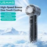Mini Ventilador Portátil   2000mAh  Negro  ZB361 USAMS - Imagen 2