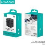 Cargador de viaje  4 Puertos   100W  CC334  Negro  USAMS - Imagen 3