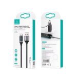 Cable de Datos   USB C 6A  1.2M  Blanco  U78  Con LCD  Carga Rápida  SJ544  USAMS