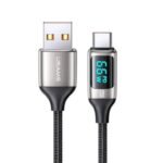 Cable de Datos   USB C 6A  1.2M  Blanco  U78  Con LCD  Carga Rápida  SJ544  USAMS - Imagen 3