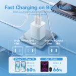 Cargador de Pared 2-USB-C + 1-USB C GaN   45W/45W / USB C a USB C / 5A / Blanco  TZ-FCFW0-EU  Vention - Imagen 7