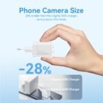 Cargador de Pared 2-USB-C + 1-USB C GaN   45W/45W / USB C a USB C / 5A / Blanco  TZ-FCFW0-EU  Vention - Imagen 10