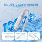Cargador de Pared 2-USB-C + 1-USB C GaN   45W/45W / USB C a USB C / 5A / Blanco  TZ-FCFW0-EU  Vention - Imagen 11