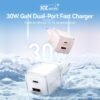 mancru-123124-8dcf5ae046b95e212f9cc93dc085041d Cargador de Pared 2-USB-C + 1-USB A GaN 30W/30W / USB C a USB C 3A / Rosado TZ-FCEP0-EU Vention