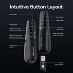 Mouse para Presentaciones Power Point / Puntero Laser   Negro  KQPB0  Vention - Imagen 14