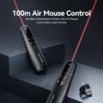 Mouse para Presentaciones Power Point / Puntero Laser   Negro  KQPB0  Vention