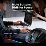 Mouse Inalambrico Silencioso   6 Botones / Bluetooth 5.1 / 2.4GHz Negro  KTMB0-ID  Vention - Imagen 4