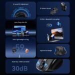 Mouse Inalambrico Silencioso   6 Botones / Bluetooth 5.1 / 2.4GHz Negro  KTMB0-ID  Vention - Imagen 3