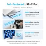Estación de acoplamiento Thunderbolt USB-C / USB-Cx2 a HDMI/USB C 3.2 Gen 1 / USB-A 3.0 x 2   Aluminio  THZH0  Vention - Imagen 6